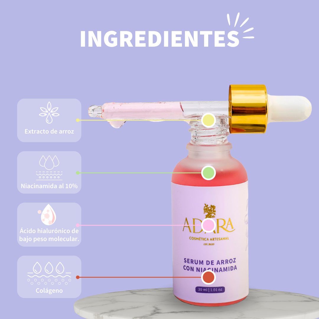 Serum de arroz con niacinamida